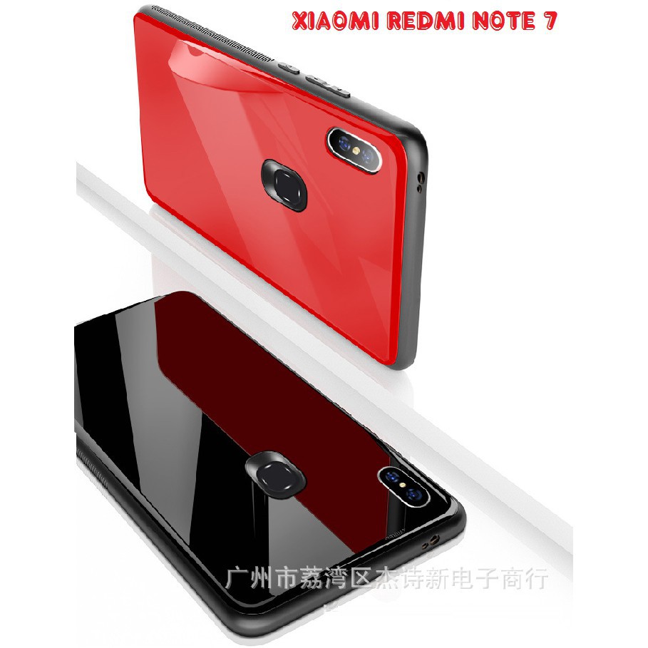 Ốp Lưng Gương kính Cường Lực Bề Mặt Xiaomi Redmi Note 7(3 màu)
