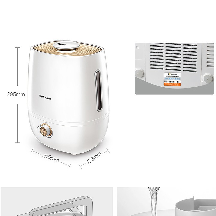 Máy phun sương tạo độ ẩm Bear CÓ SẴN, Máy Tạo Độ Ẩm Không Khí khuếch tán tinh dầu