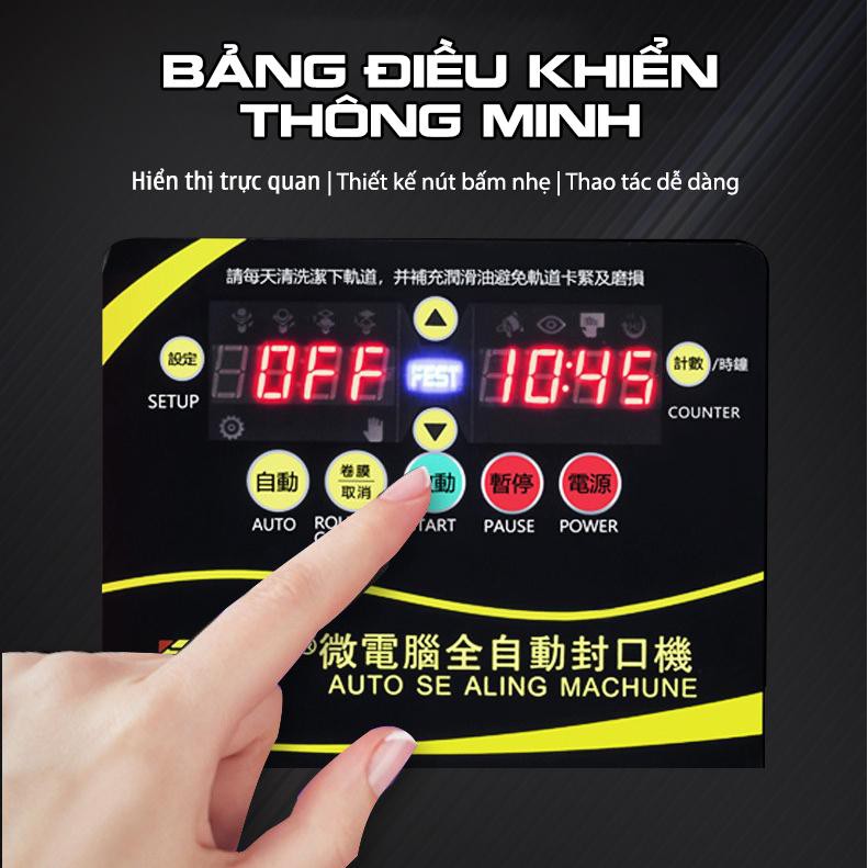 Máy Dập Nắp Cốc Tự Động FEST RC95 - MÁY ÉP NẮP LY NHỰA - MÁY MÓC THIẾT BỊ PHA CHẾ TRÀ SỮA , TRÀ CHANH