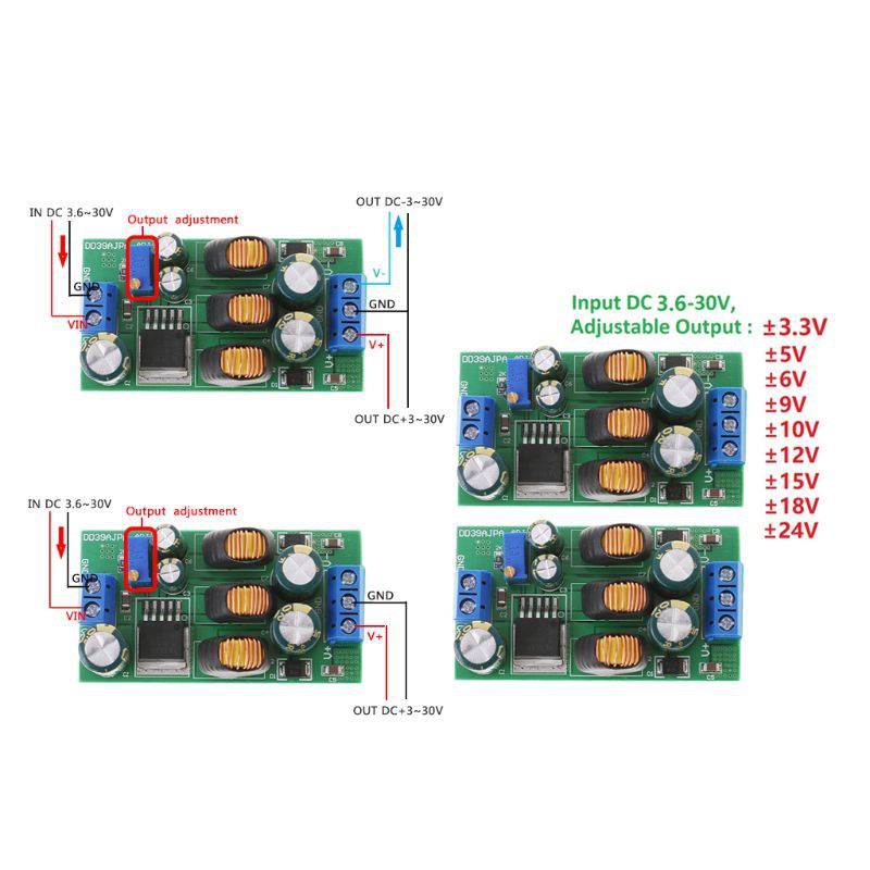 Bảng mạch chuyển đổi tăng tốc điện áp 20W 3.6-30V sang ±3-30V chất lượng cao