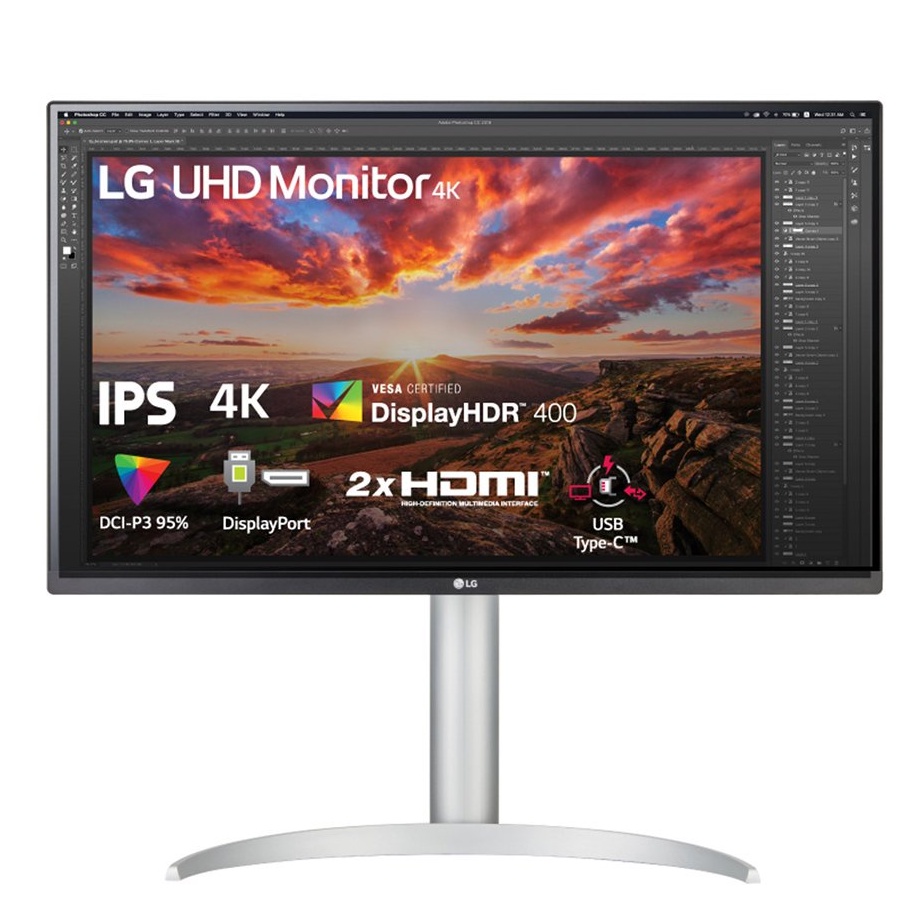 Màn hình máy tính LG 27UP850-W 27" IPS 4K HDR USBC Chuyên Đồ họa-Model 2021