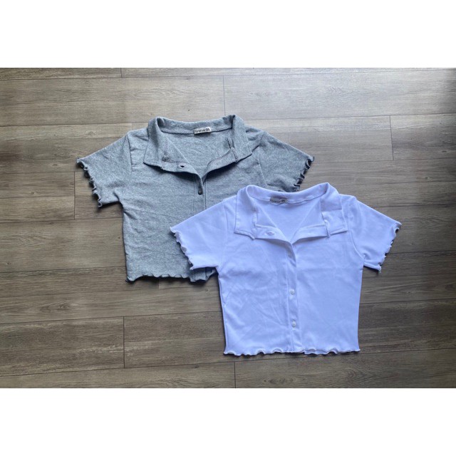 ÁO CROPTOP CỔ TRỤ CB - ALCH