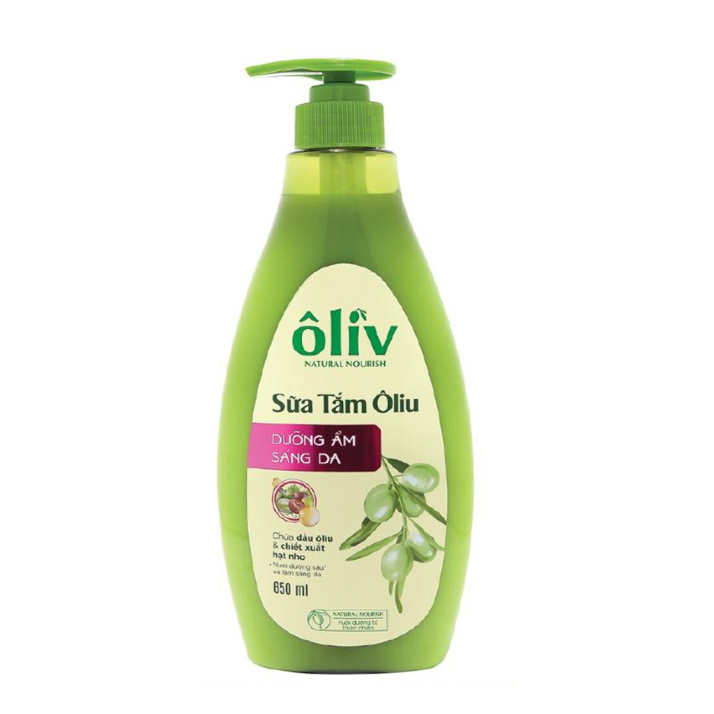 Sữa Tắm Ôliv Dưỡng Ẩm Sáng Da Hương Oliu 650ml