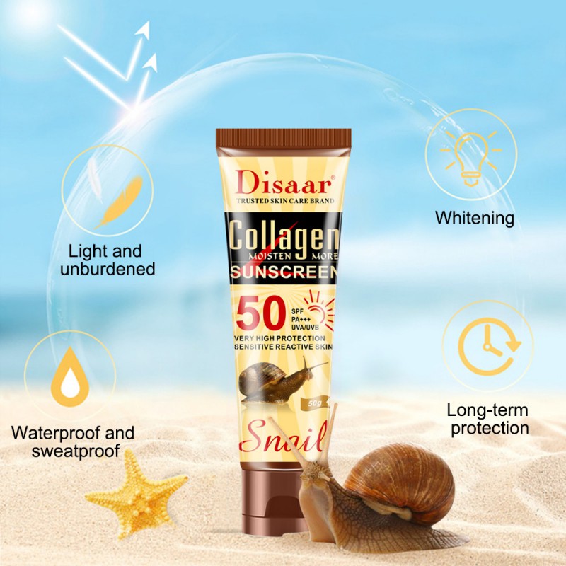 [Hàng mới về] Kem Chống Nắng Tinh Chất Ốc Sên Dưỡng Ẩm Chống Tia Uva Làm Trắng Da