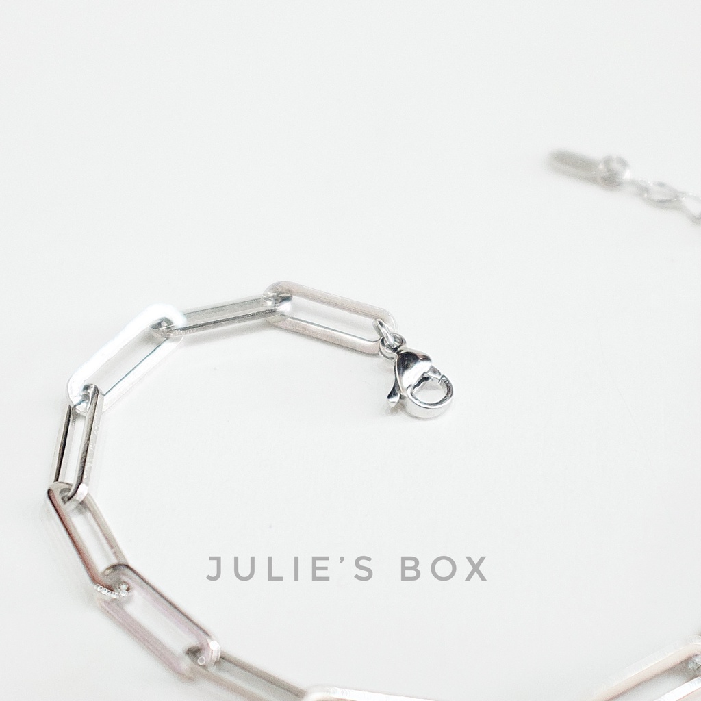 Vòng Tay Titan Xích Vừa Basic Chain Unisex Không Đen Không Hoen Gỉ Không Phai Màu Không Ngứa Bền julies box 66 bracelet