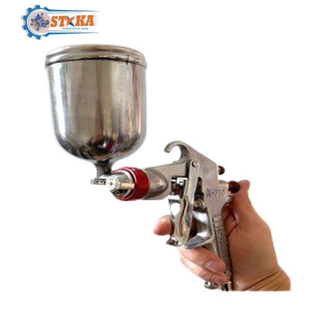 Súng Phun Sơn Cầm Tay K710 Kapusi Nhật Bản - Máy Phun Sơn Bằng Khí Nén, Thân Full Kim Loại
