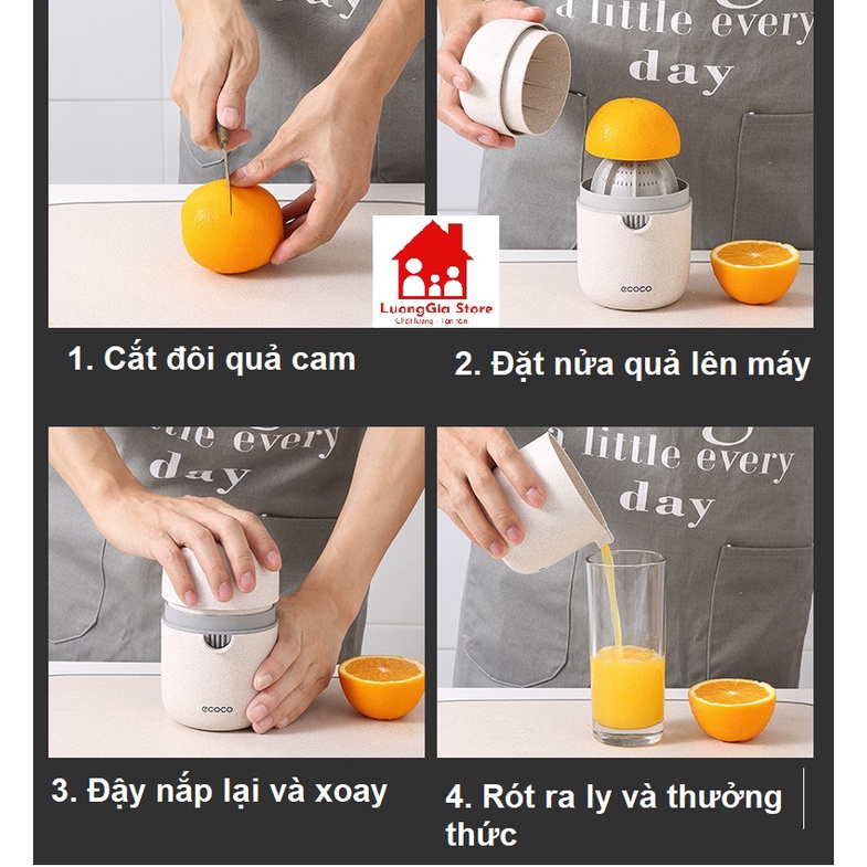Dụng cụ Vắt cam Và  Nghiền Ép Hoa Quả Lúa Mạch 2 Trong 1 Thông Minh , Ép Trái Cây Mini Cao cấp