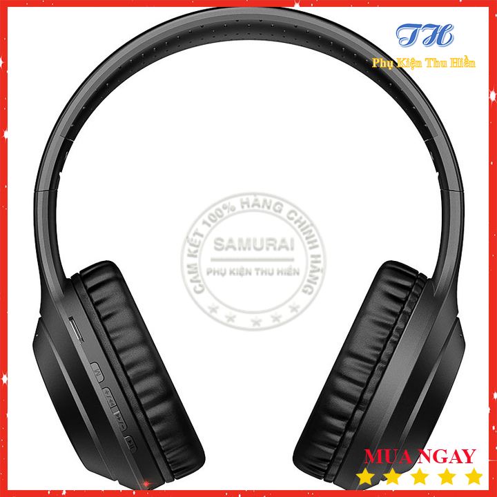 Tai nghe chụp tai Bluetooth Hoco, hỗ trợ bluetooth thẻ nhớ TF và cổng AUX 3.5 W30 - BH 12 Tháng
