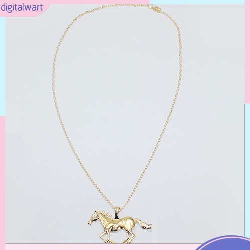 Dây Chuyền Kim Loại Mặt Hình Ngựa Thời Trang Cho Nữ