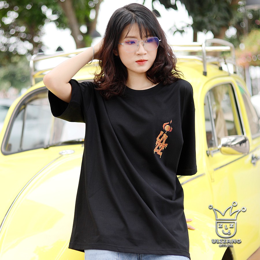 Áo phông unisex local brand ULZZ ulzzang five elements fire form dáng rộng tay lỡ U-2