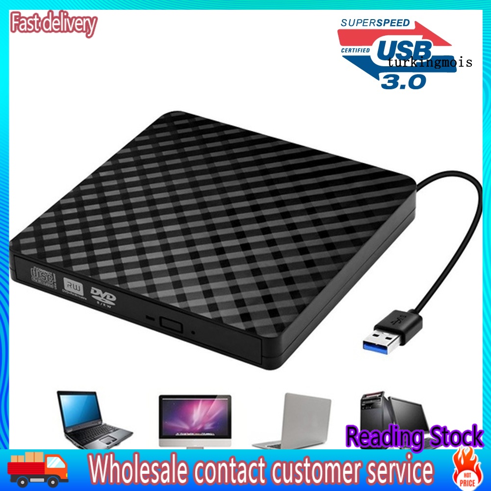 Ổ Đĩa Quang Cổng Usb 3.0 Cd-Rom Dvd-Rw Vcd Dành Cho Máy Tính