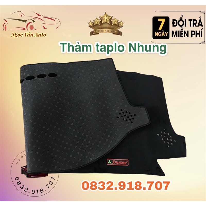 Thảm Taplo Nhung Xpander 2018 - 2021 Nhung lông cưu có chống trượt