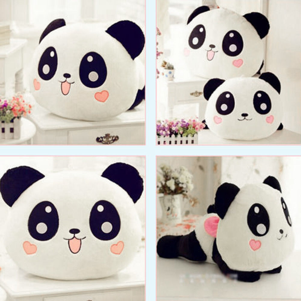 SOO-20cm Cute Plush Doll Toy Stuffed Animal Panda Soft Pillow Cushion Bolster Gift 20cm