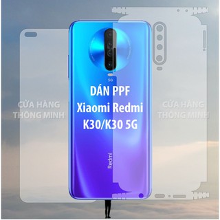 Dán PPF mặt trước, mặt sau, màn hình, mặt lưng Xiaomi Redmi K30 K30 5G Full viền