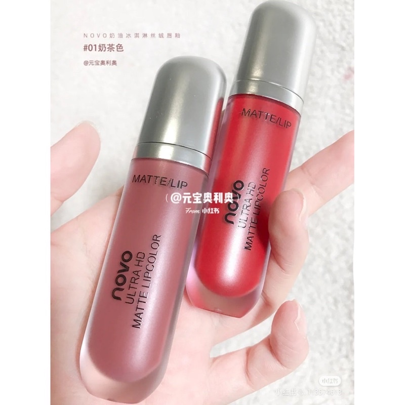 Son kem lì Novo Big Ultra HD Matte Lip bền màu chống trôi NVB08