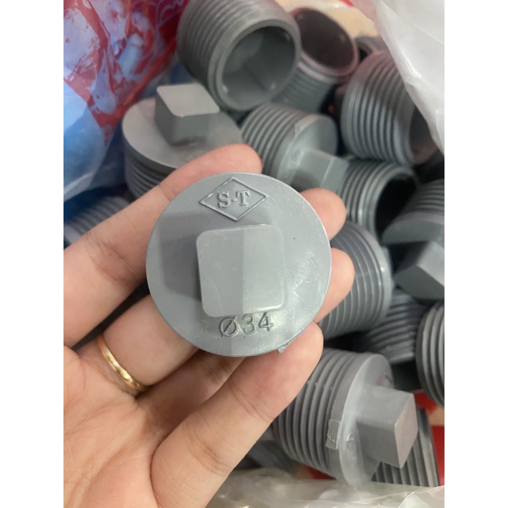 Nắp bít ống nước ren ngoài PVC Nhựa Siêu Thành