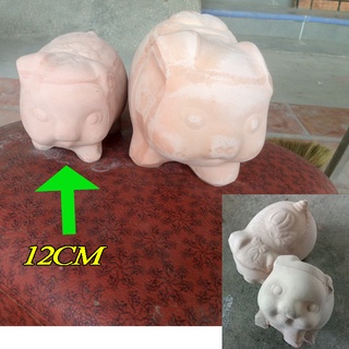 Heo đất chưa tô chưa sơn màu size nhỏ, trung, lỡ, đại