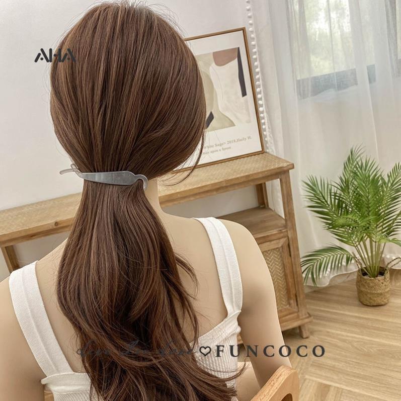 Kẹp Tóc Dạng Xoắn Bằng Nhựa Resin Màu Sắc Trơn Thời Trang