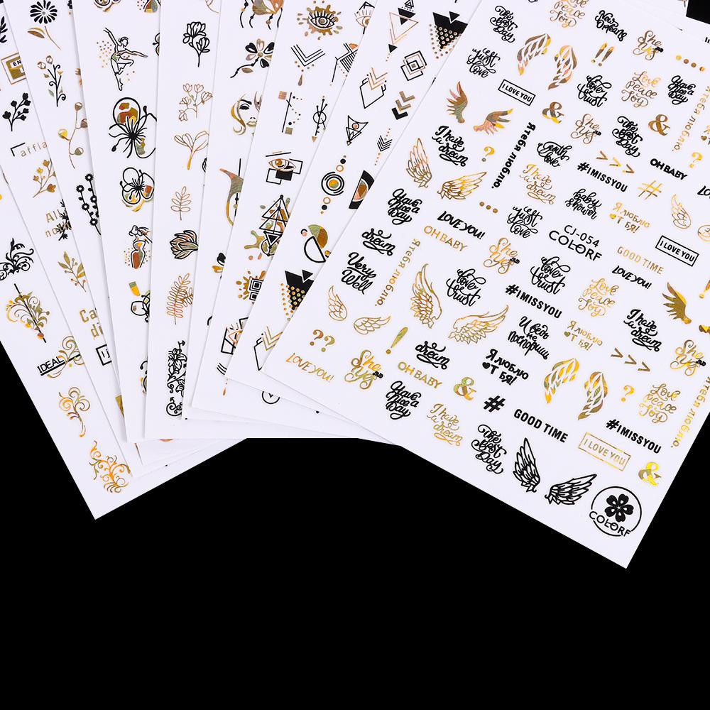 ME Sticker Dán Móng Nghệ Thuật Hình Chiếc Lá