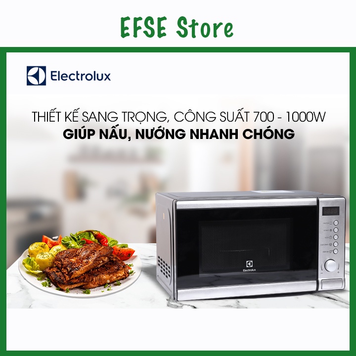 Lò vi sóng Electrolux EMS2027GX 20l có chức năng nướng tiện lợi chính hãng