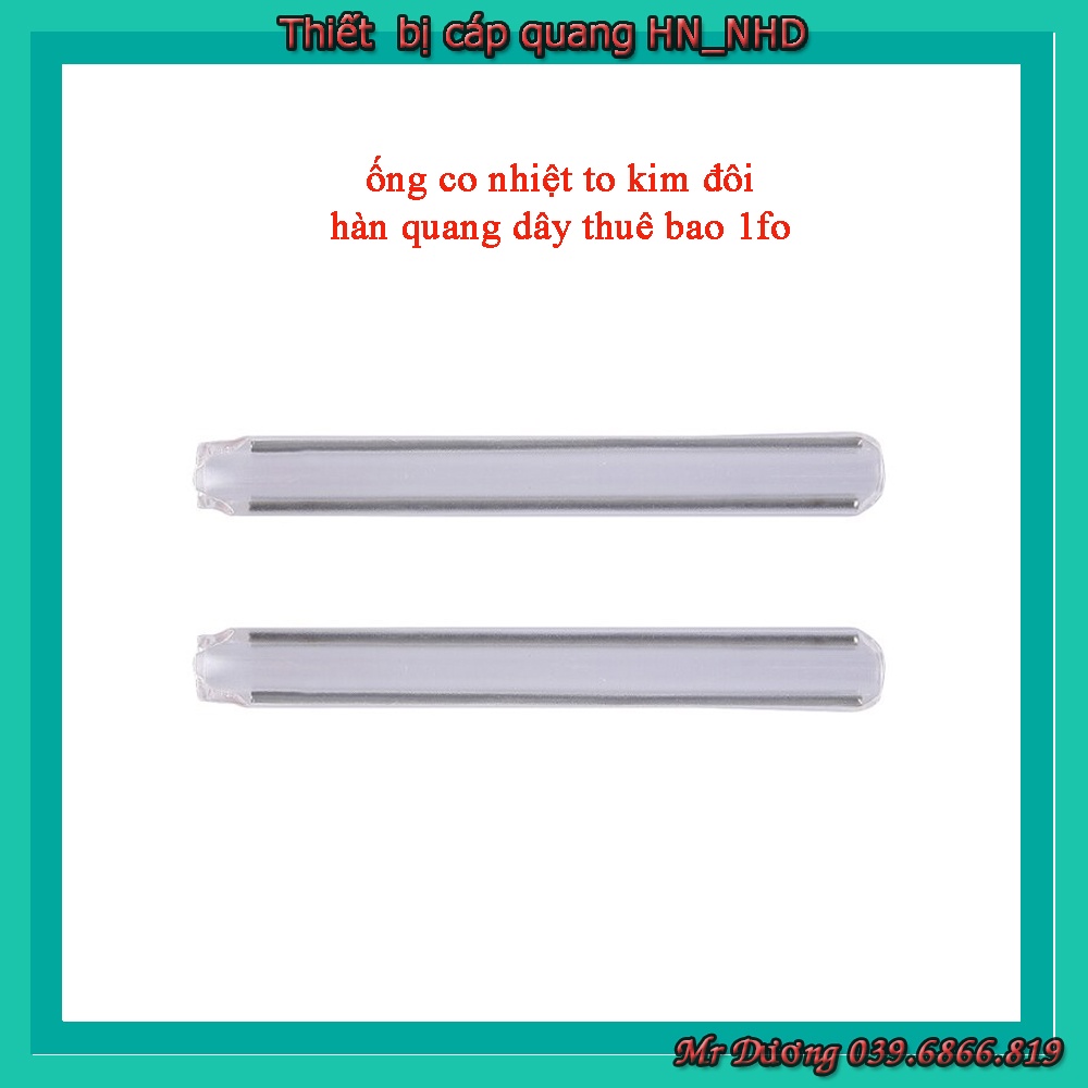 Ống co nhiệt to kim đôi 60mm - ống nung dùng cho các mối hàn cáp quang Túi 50 chiếc