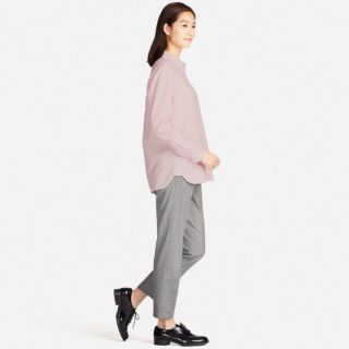 Áo sơ mi Uniql* hồng paste hàng Authentic size M