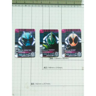 Card Kamen Rider Full set Ghost 3 thẻ: Ghost, Necrom, Specter