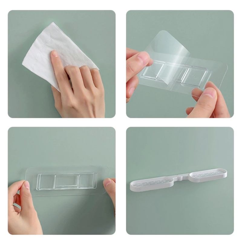 Kệ Để Đồ Dùng Nhà Tắm / Nhà Bếp Đục Lỗ Tự Dính Xoay Đa Năng Tiện Dụng DIY