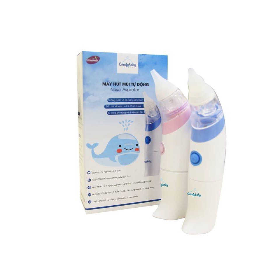 Máy hút mũi cho bé Comfy Baby - Động cơ êm ái, an toàn, ít gây tiếng ồn dễ sử dụng
