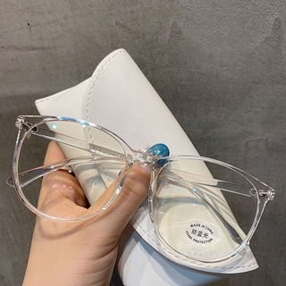 Mắt kính gọng tròn lớn siêu nhẹ chống ánh sáng xanh