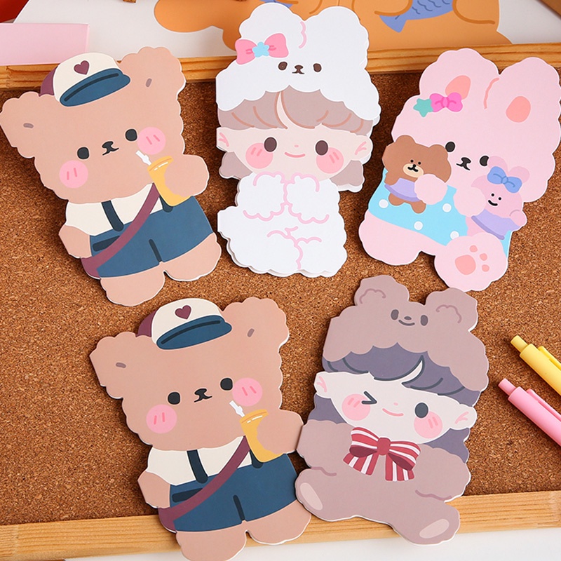 Thẻ trống hình hoạt hình Nhật Bản sáng tạo có thể gấp gọn DIY cho trẻ em