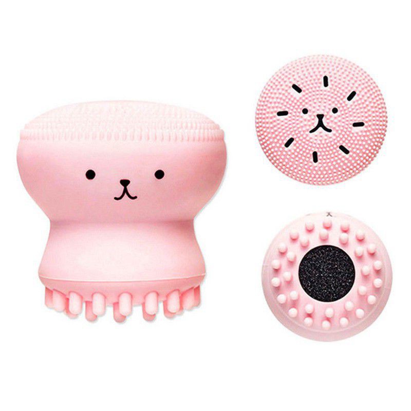 Cọ rửa mặt hình bạch tuột xinh xắn màu ngẫu nhiên