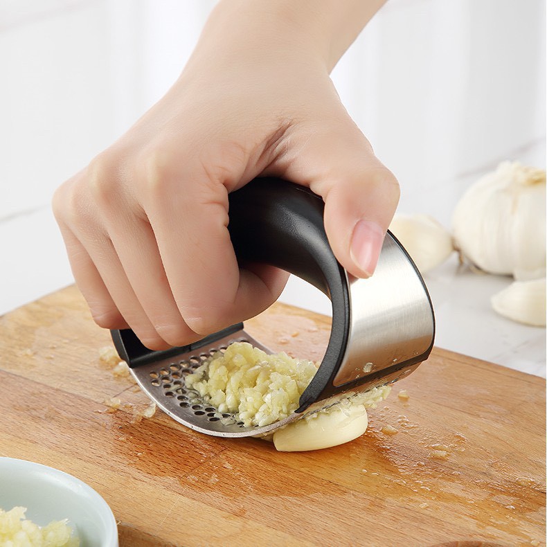 Garlic Press - Dụng cụ dập tỏi, ép tỏi, nghiền tỏi inox, dụng cụ nghiền tỏi bằng thép không gỉ