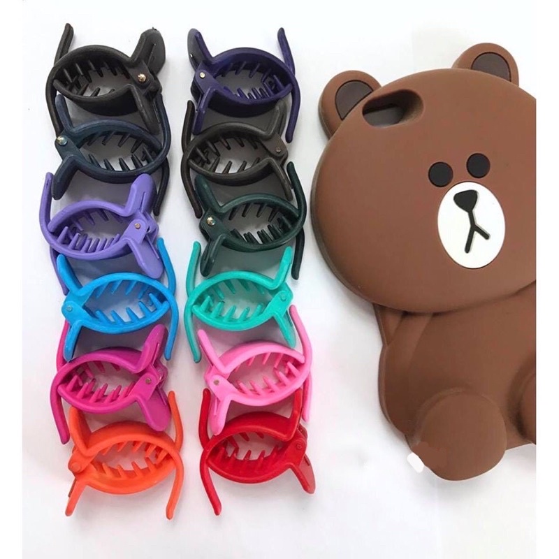 Kẹp tóc càng cua 3 răng nhiều màu sắc