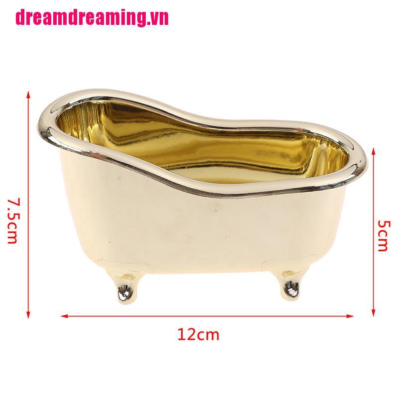 [Hàng mới về] Hộp đựng mỹ phẩm thiết kế bồn tắm mini nhỏ gọn