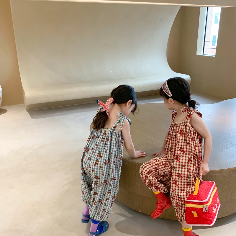 Áo liền quần Hoa Phong Cách Hàn Quốc Cho Bé Gái