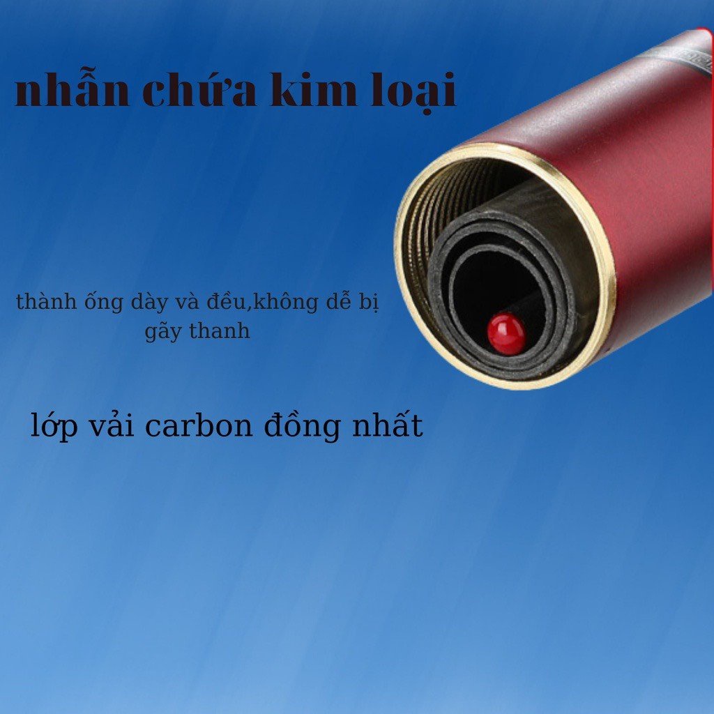 Cần Câu Tay Câu Đài Hoàng Long 6H Cần Câu Cá Carbon Cao Cấp Tặng Kèm Ngọn Phụ