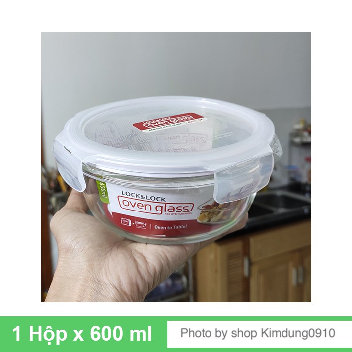 Hộp thủy tinh chịu nhiệt Lock&Lock 600ml