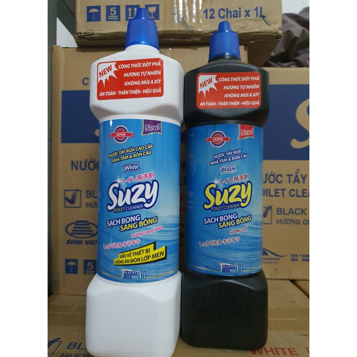 Nước tẩy rửa TOILET CAO CẤP SUZY 1L - thành phần HỮU CƠ, chất lượng NHẬT BẢN