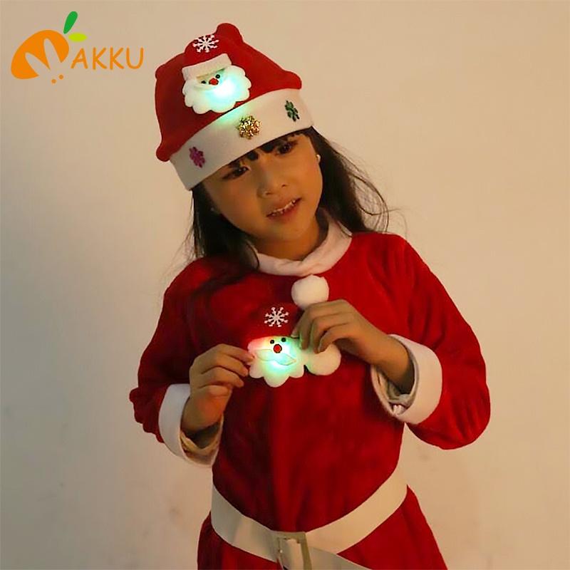 Mũ cho trẻ em Cap Cô gái Giáng sinh Quà tặng cậu bé Santa Claus Hats Snowman Deer Caps Cute Thời trang năm mới AKKU