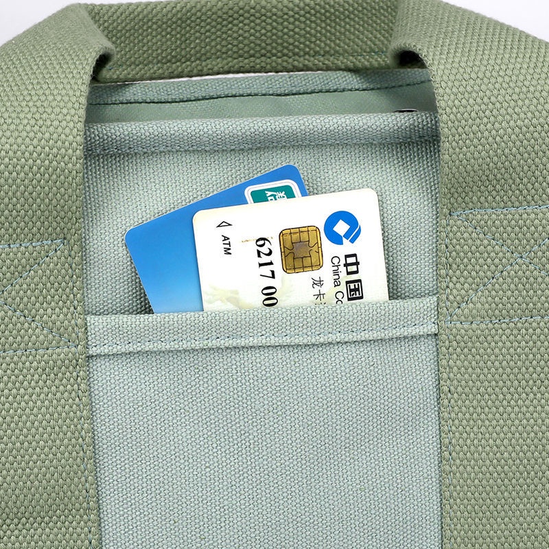 Túi Xách Vải Canvas Đựng Cơm Trưa Hàng Ngày Chất Lượng Cao Phong Cách Mới Cho Nữ