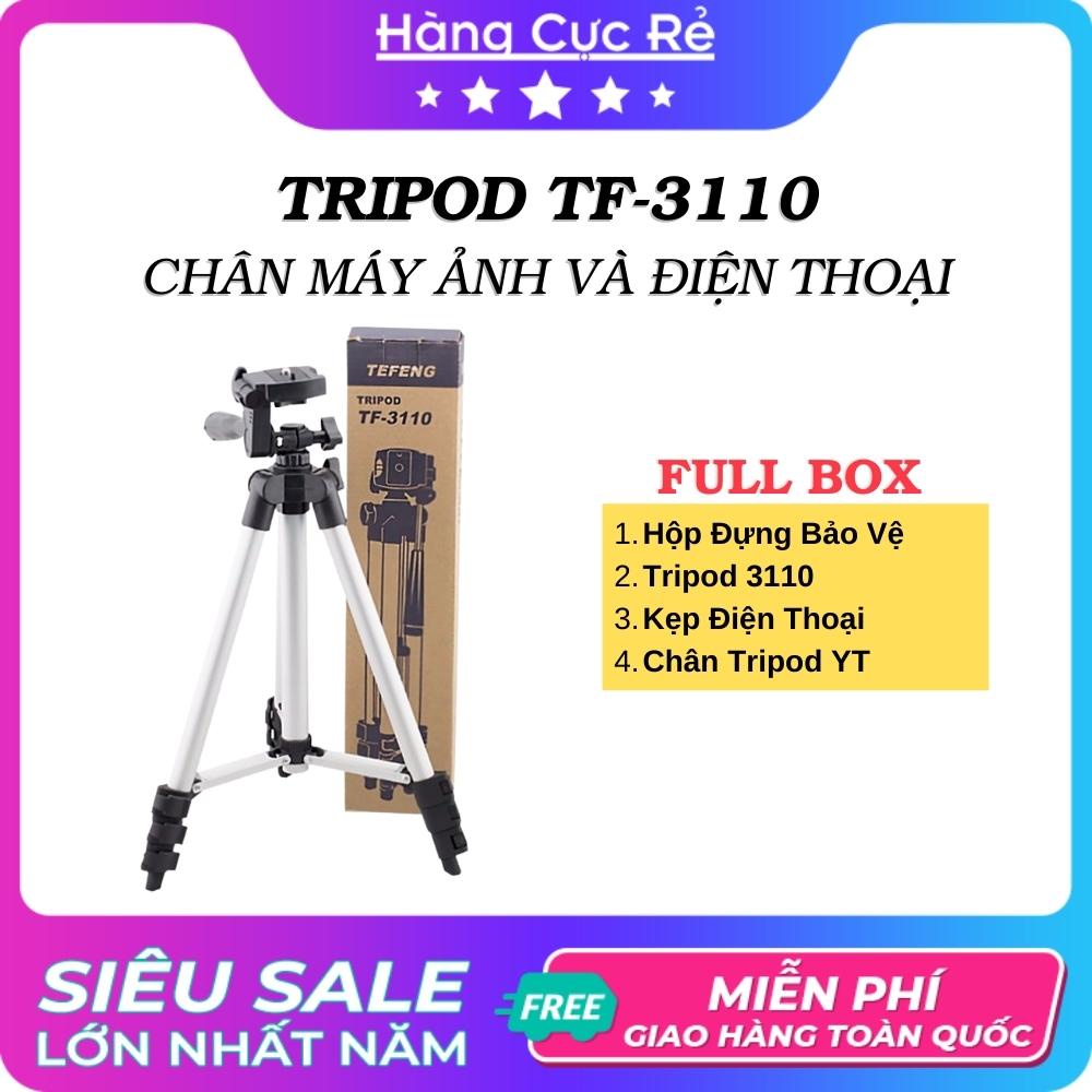 [Tặng Bao Lì Xì] Chân máy ảnh &amp; Tripod điện thoại ❣️FREESHIP❣️ Bộ 4 món Tripod: TF3110+Kẹp+Remote+Đế - Shop Hàng Cực Rẻ