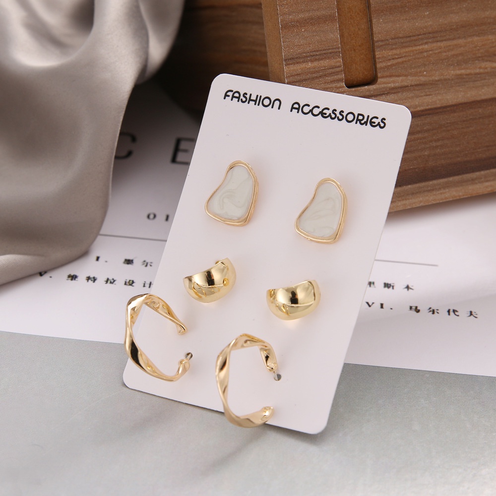 iF YOU Set 6 Khuyên Tai Nữ Thời Trang Hàn