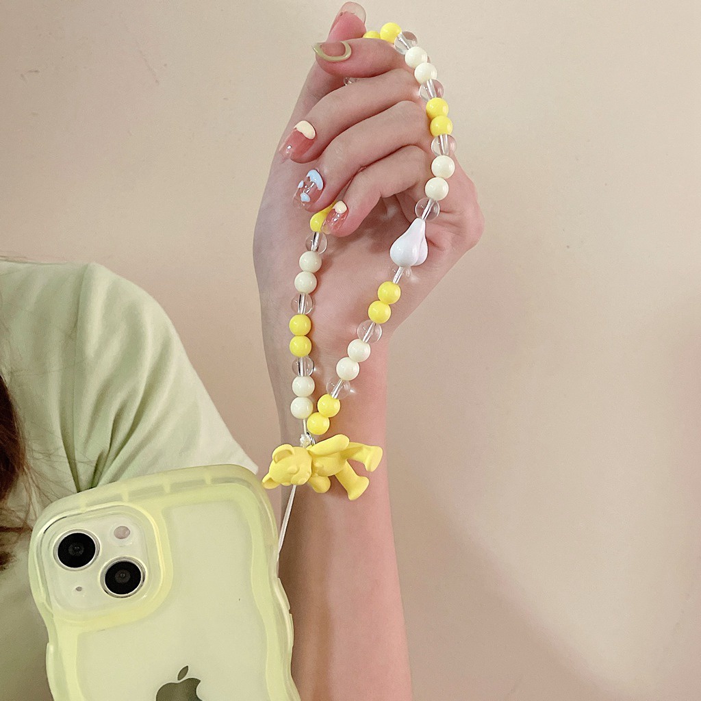 Dây Xỏ Hạt Treo Điện Thoại Đa Năng Có Thể Làm Móc Khóa / Thẻ ID / Tai Nghe Bluetooth Thủ Công