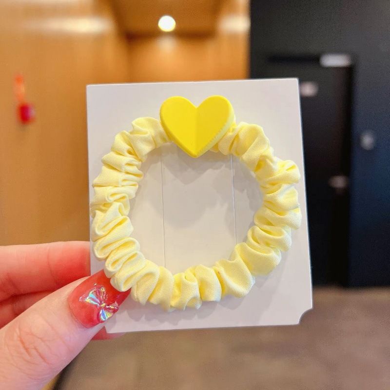 Dây Cột Tóc Hình Trái Tim Dễ Thương Ngọt Ngào Cho Nữ