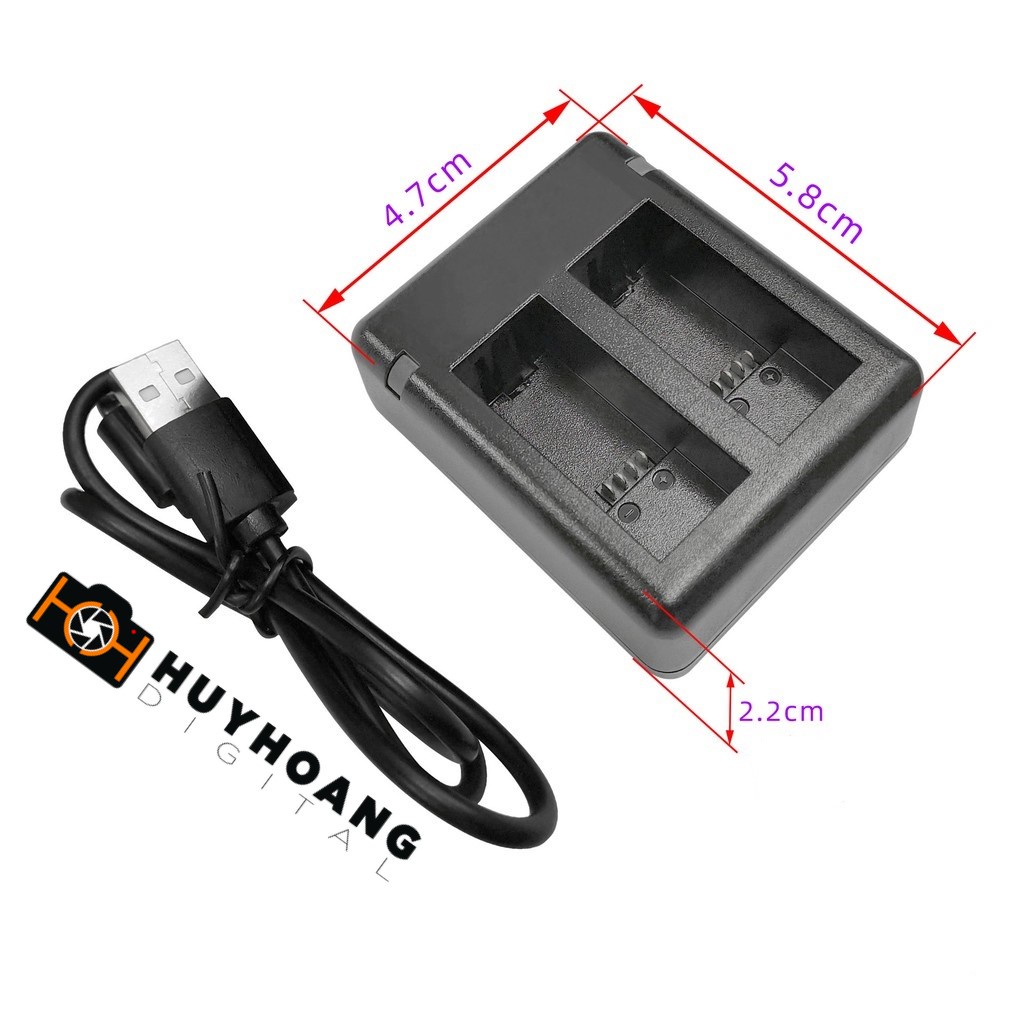 Pin và Sạc Gopro Hero 9 - 10 -11 - OEM - Đen