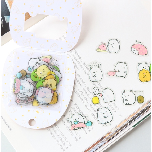 Set 50 Miếng Sticker Dán Mẫu Động Vật - Nhãn Dán Hoạt Hình Trang Trí Sổ Tay, Điện Thoại,...DIY không thấm nước