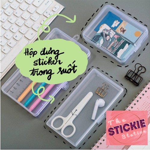 Hộp Đựng Sticker Trong Suốt - Hộp Đựng Phụ Kiện Size Nhỏ Gọn