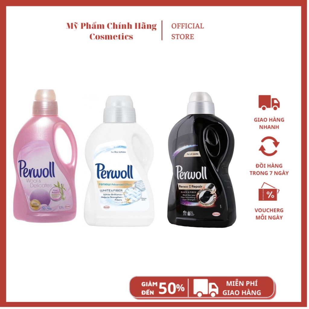 Nước giặt giữ màu, giữ from quần áo Perwoll Hàng Nội Địa Đức 1L