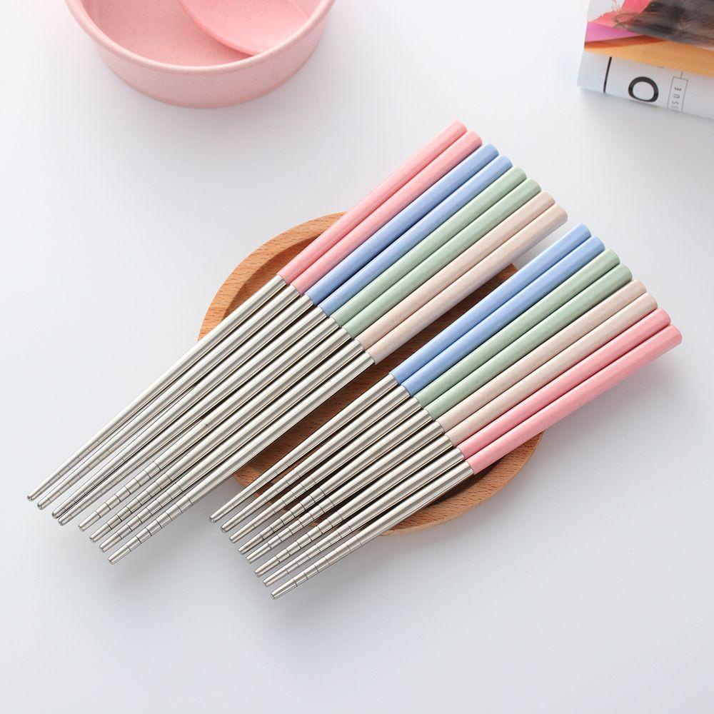 Đũa Lúa Mì Bằng Thép Không Gỉ Tiện Dụng Cho Đi Dã Ngoại